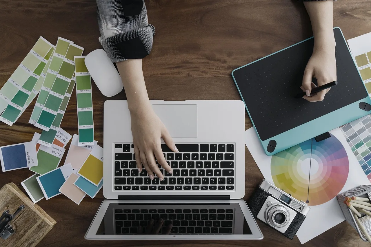 color, work, space, working, design, computer, desk, laptop, planning. Starting a Content Marketing Strategy: Begin With the Business Constraint