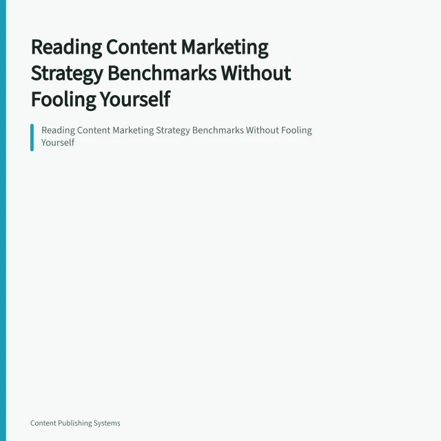 Reading Content Marketing Strategy Benchmarks Without Fooling Yourself. Reading Content Marketing Strategy Benchmarks Without Fooling Yourself