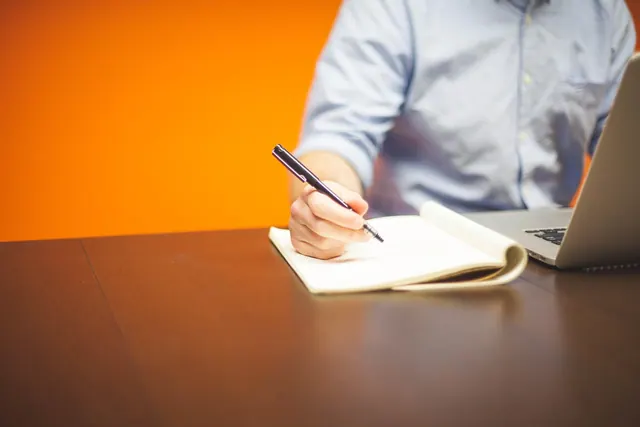 entrepreneur, startup, start-up, man, planning, business, office, businessman, people, young, corporate, working, company, freelance, freelancer, notepad, notebook, write, scribble. Content Promotion Guide for Business Teams