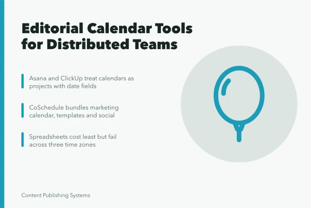 Editorial calendar tool comparison for distributed US content teams. Editorial Calendar Tools for Distributed US Content Teams
